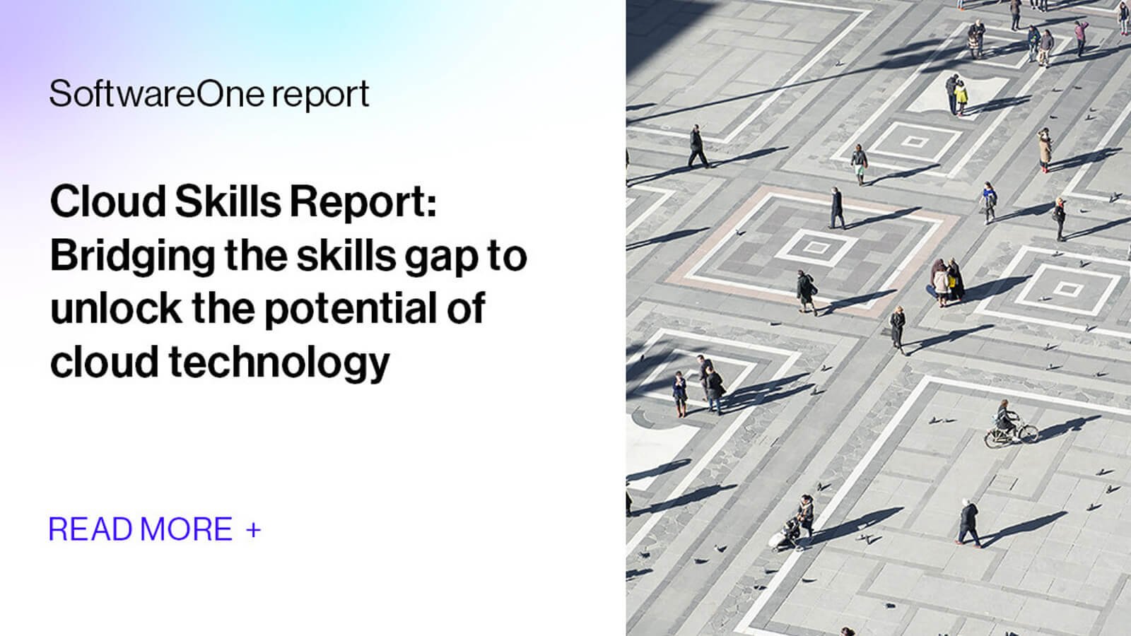 SoftwareOne Cloud Skills Report B2B technology thought leadership campaign